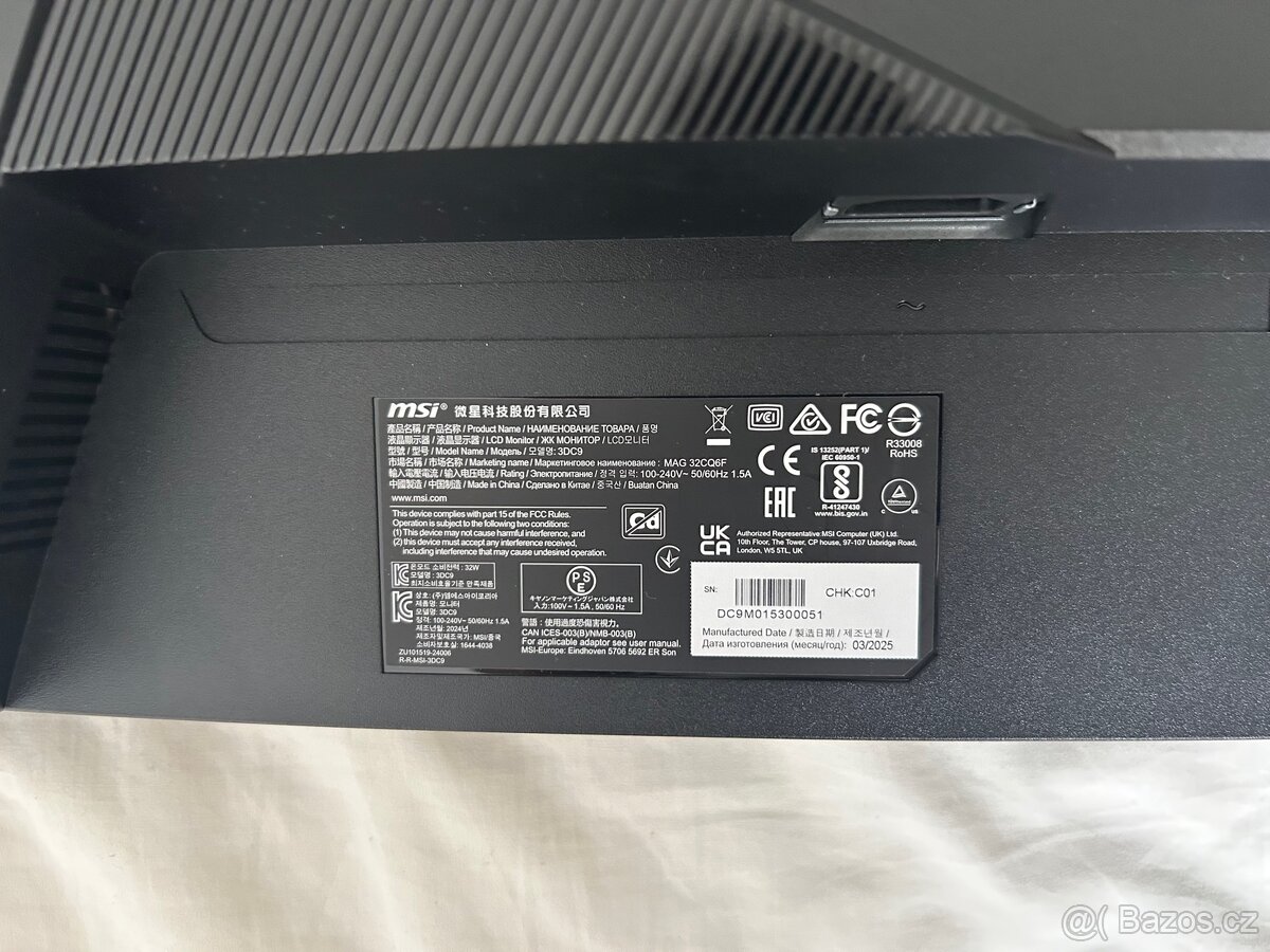 Monitor 31.5" MSI MAG 32CQ6F monitor zánovní v záruce. - 3