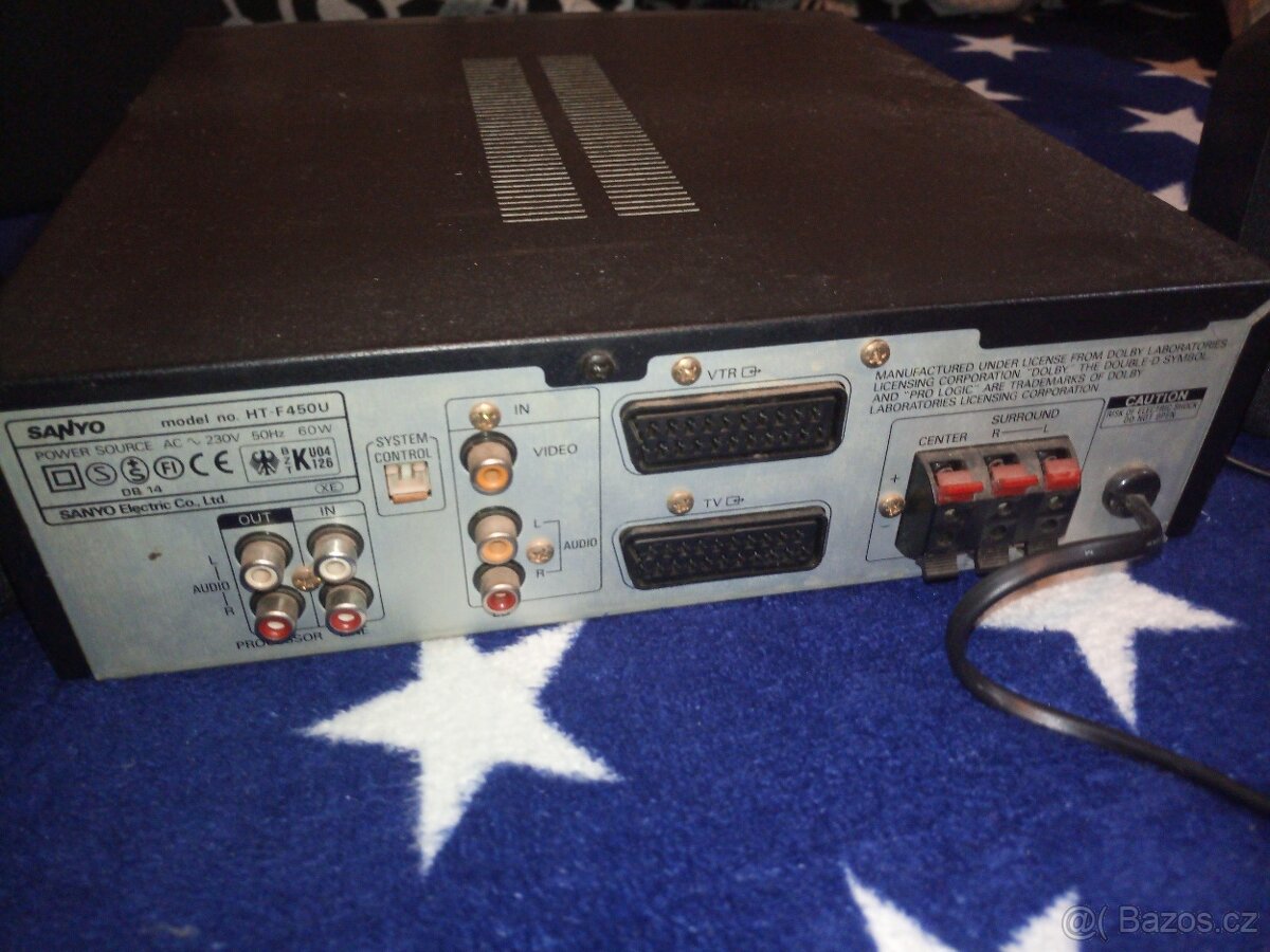 Zesilovač SANYO SURROUND domácí kino 3x repro - 3
