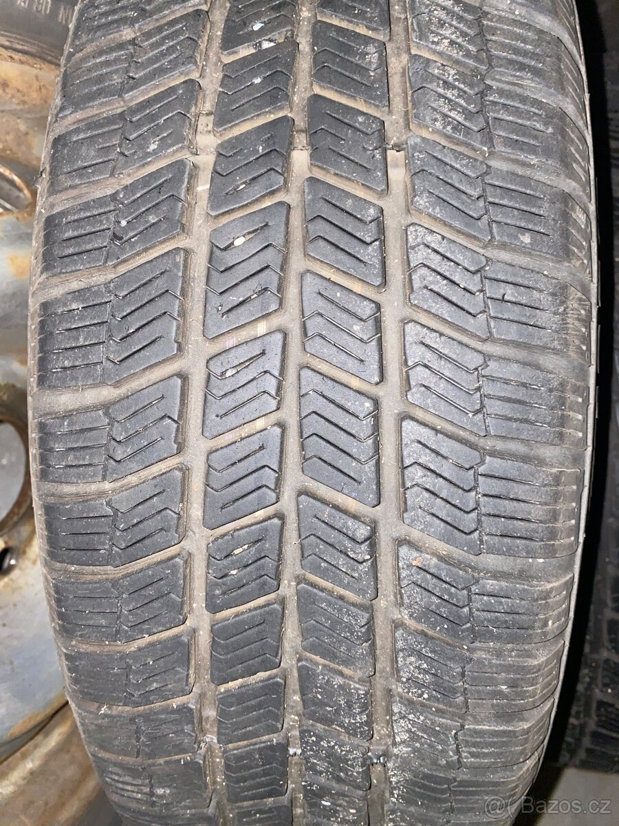 Plechové disky 15” 4x108 a zimní pneu 185/60/R15 - 3