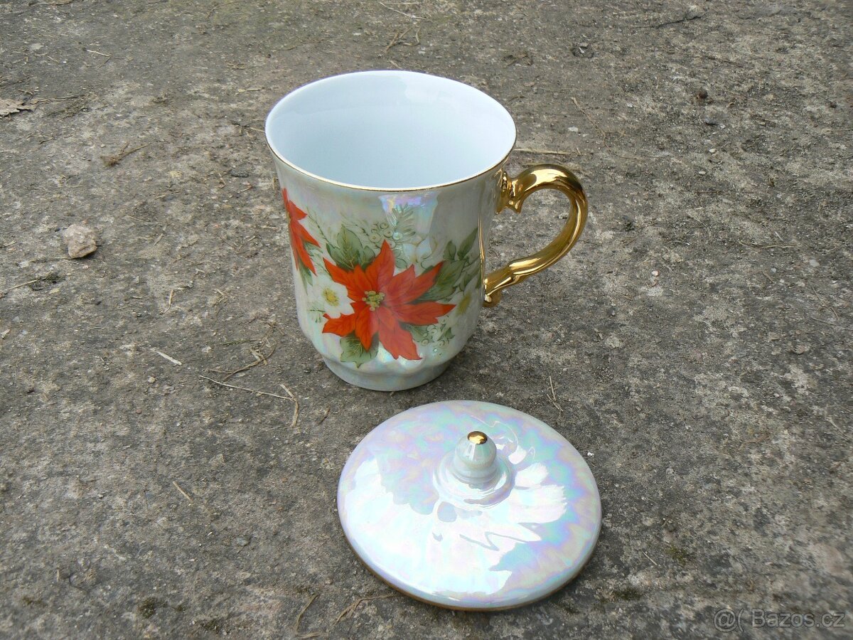 Keramický hrneček s pokličkou - ducháček - 3