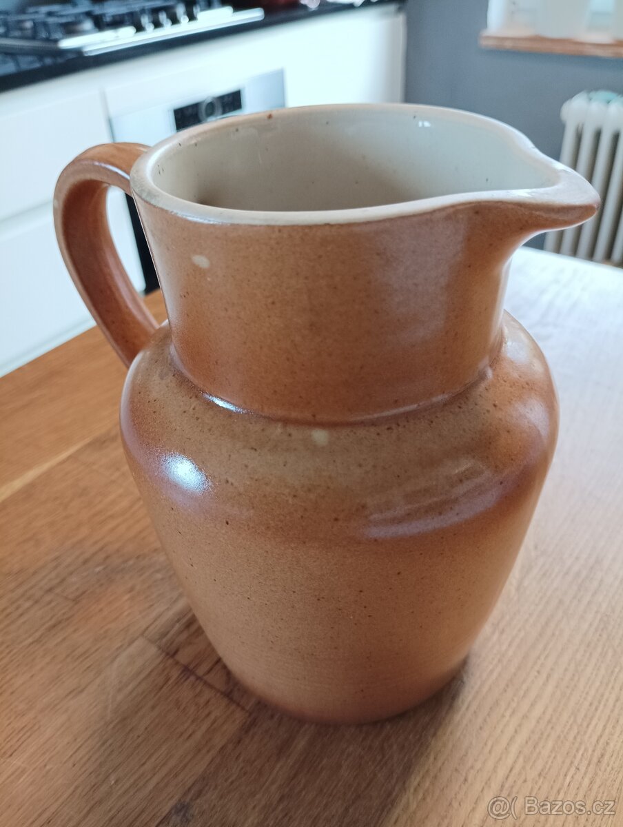 VINTAGE KAMENINOVÝ DŽBÁN GRÉS & POTIERS DIGOIN FRANCIE - 3