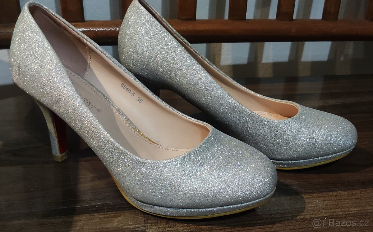 Dámské stříbrné lodičky Toplay - 3