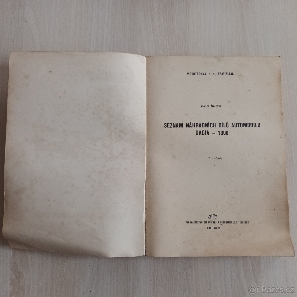 Katalog náhradních dílů Dacia 1300 - 3