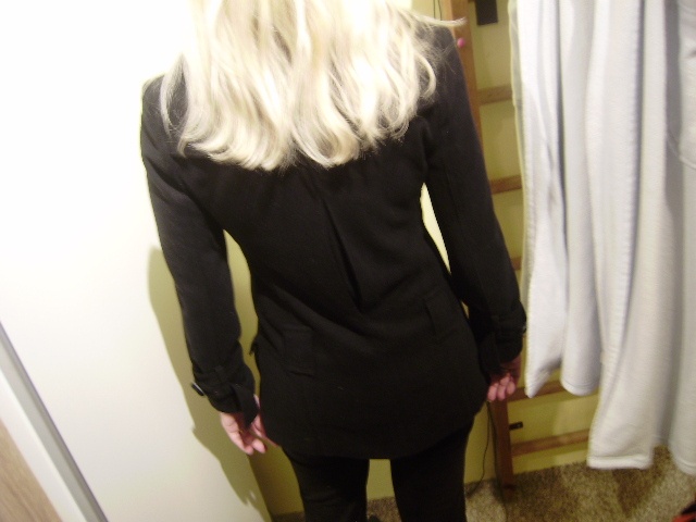 ČERNÝ KABÁT TOPSHOP vel. XS - S - 3