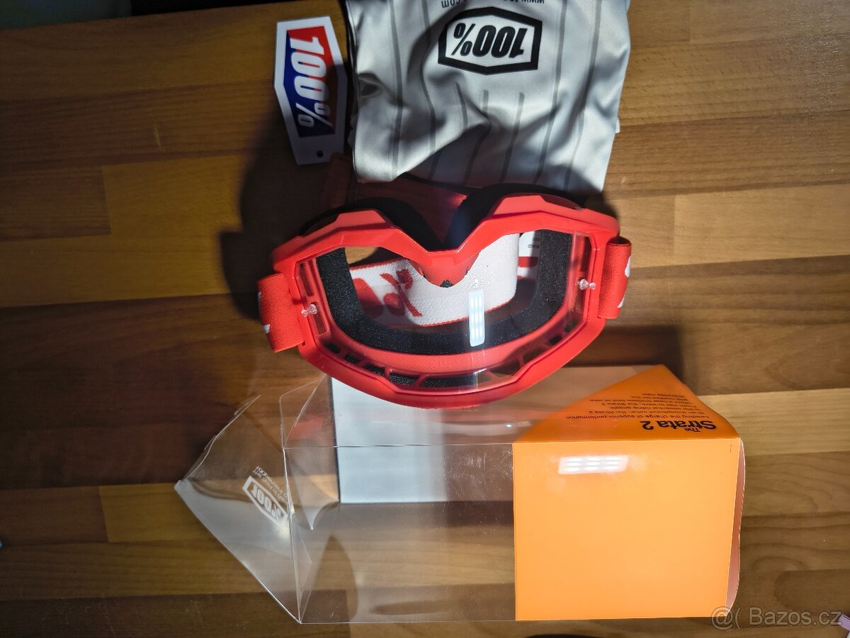 Brýle 100% Strata 2 Google Red- clear lens - 3