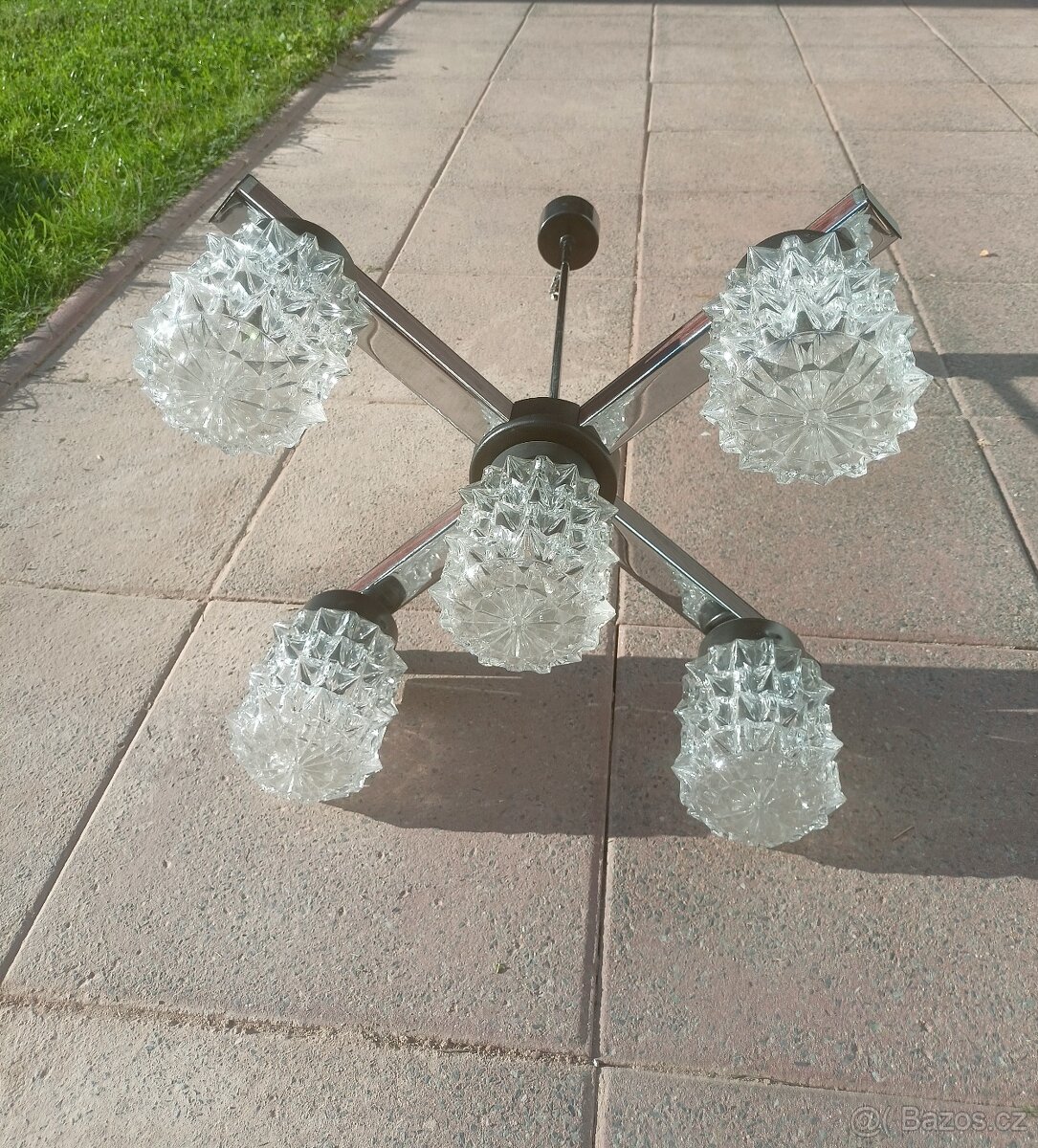 4 ramenný lustr, 5 žárovek - 3