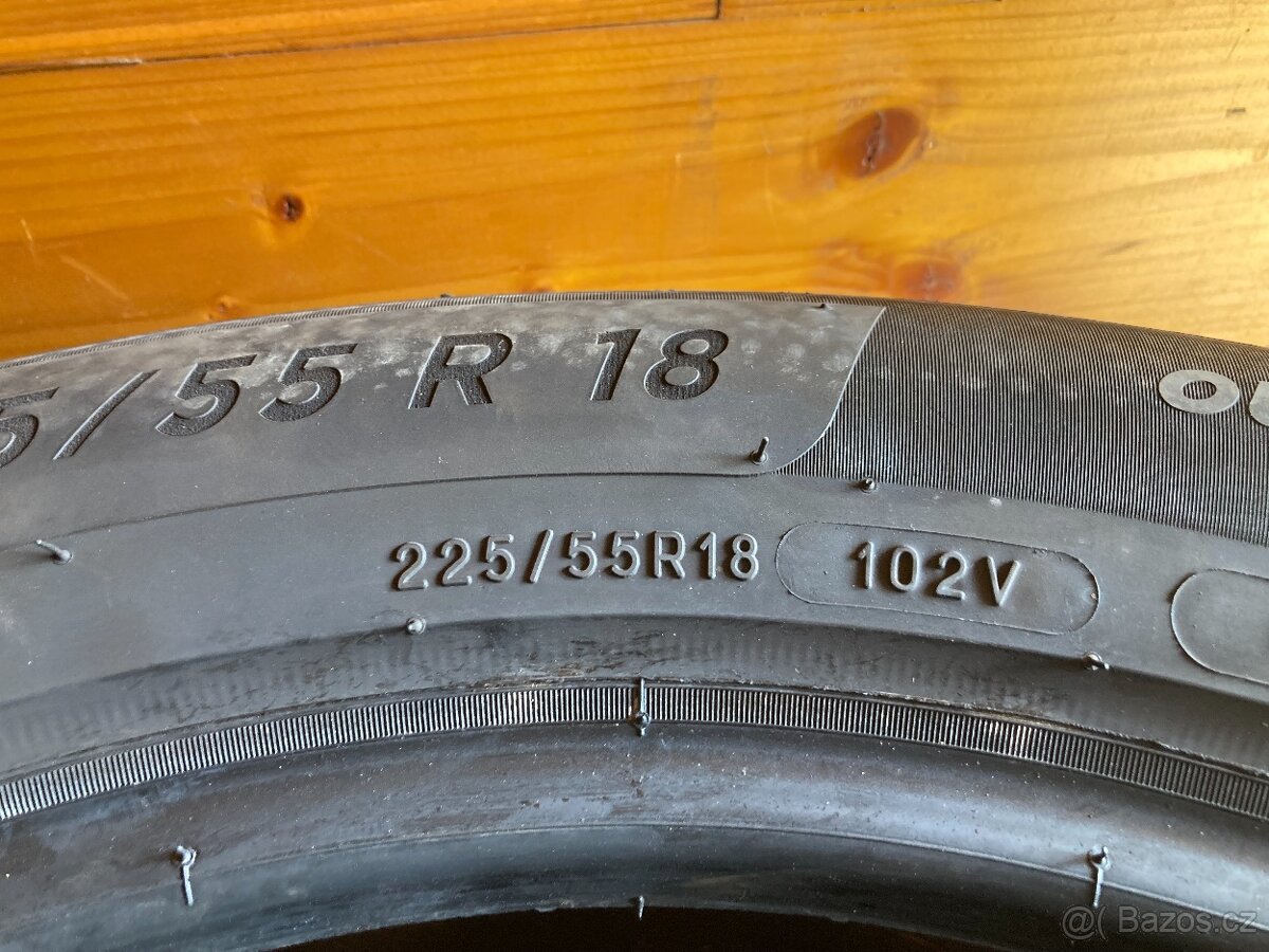 4ks letních pneumatik MICHELIN 225/55R18 102V DOT2022 - 3