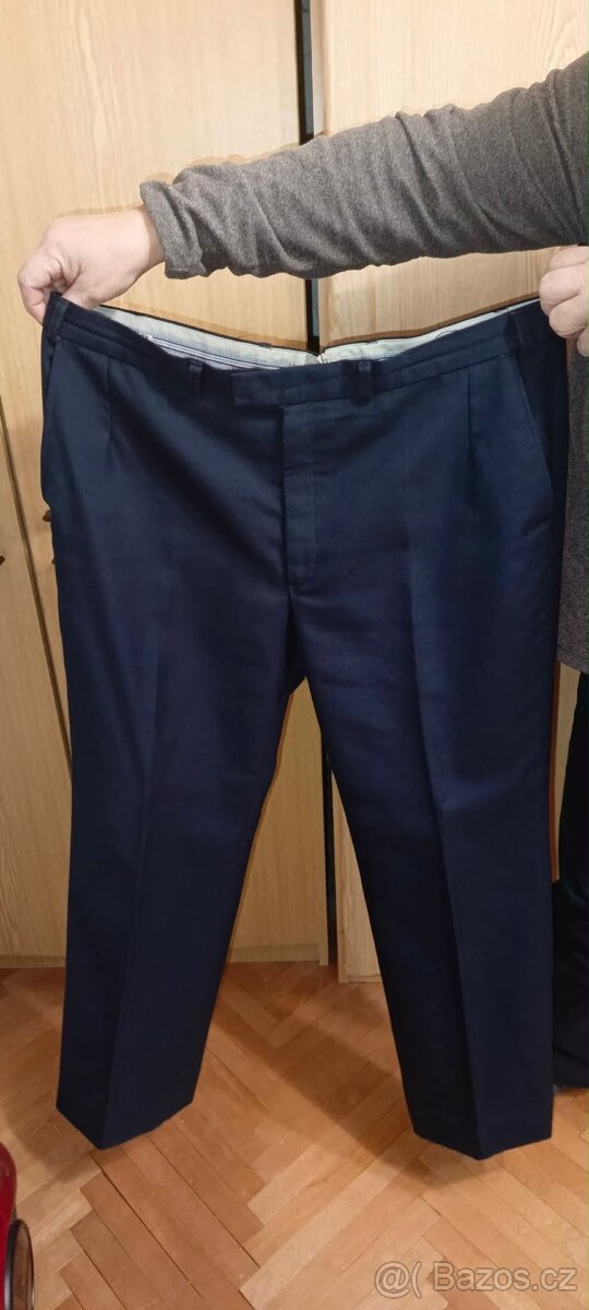 Modrý pánský oblek Prostějov, výška postavy 175 cm - 3
