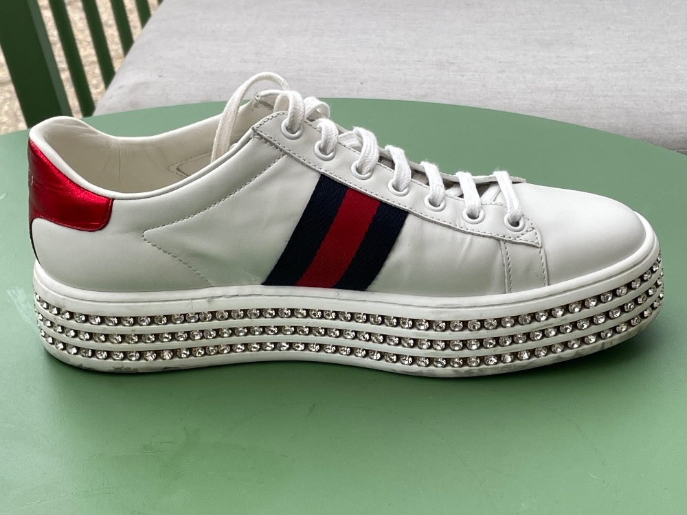 Gucci luxusní tenisky Ace Platform - 3