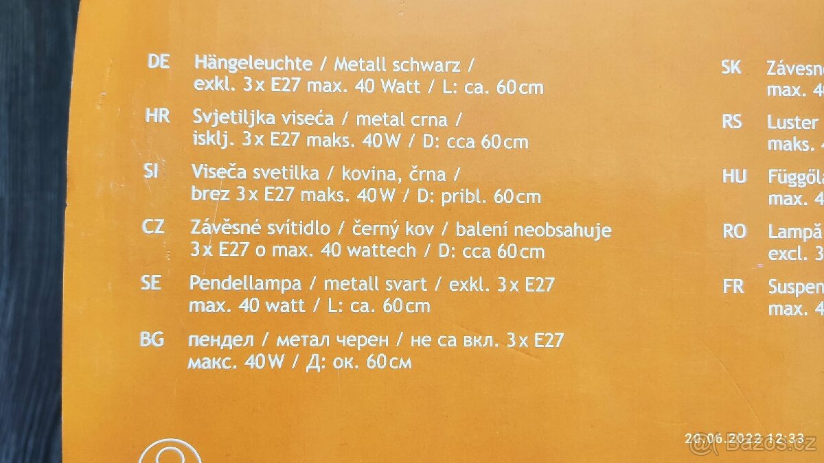 Světlo, lustr - 3