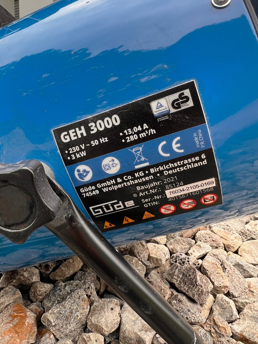 Elektrický přímotop GEH 3000 - 3