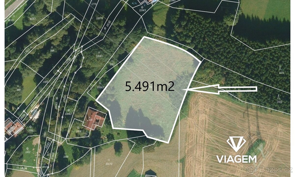 Zahrada 5 491 m² - 3