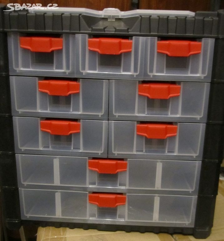 Organizér zásuvkový 9+1 přenosný nebo na zavěšení - 3