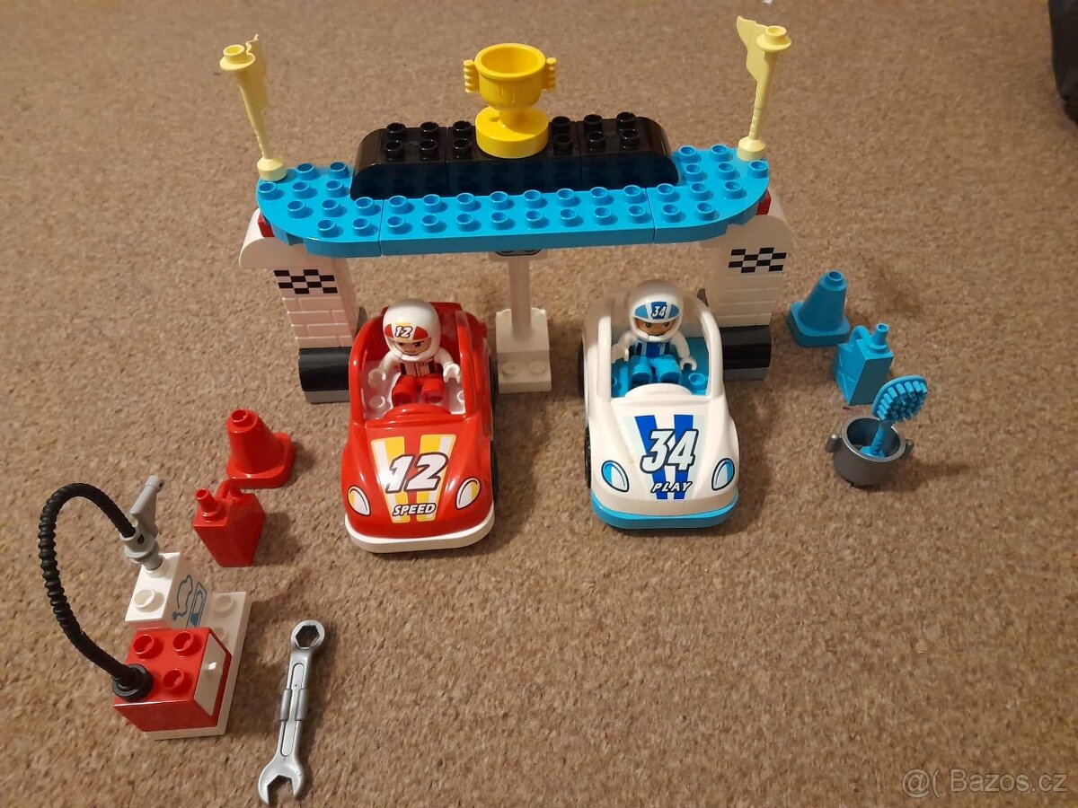 DUPLO Nákladní vlak, parní vlak, závodní auta a drobky - 3