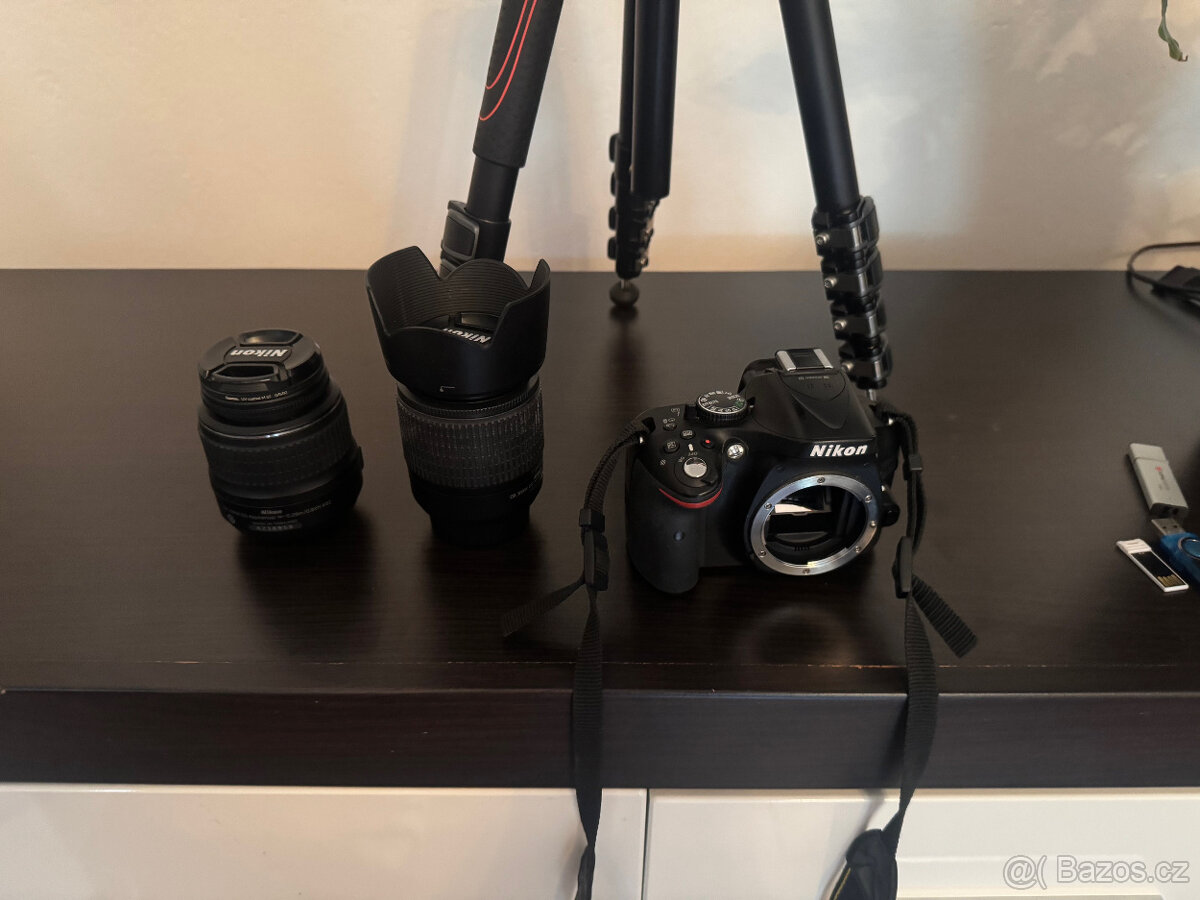 Nikon D5200 + 2 objektivy + stativ + brašna - 3