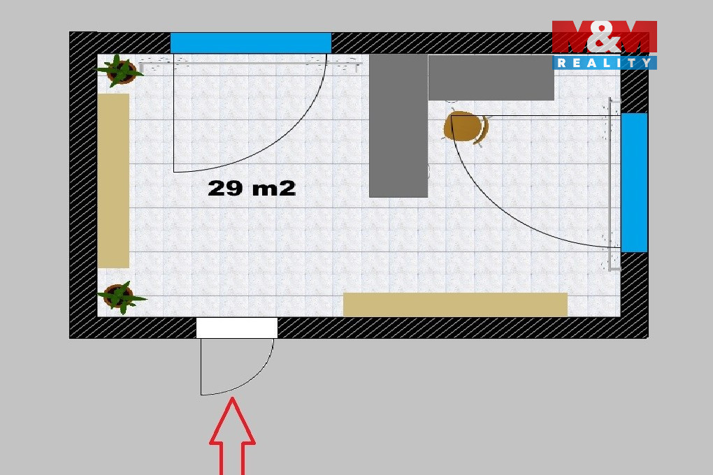 Pronájem kancelářského prostoru, 29 m², Zruč nad Sázavou - 3
