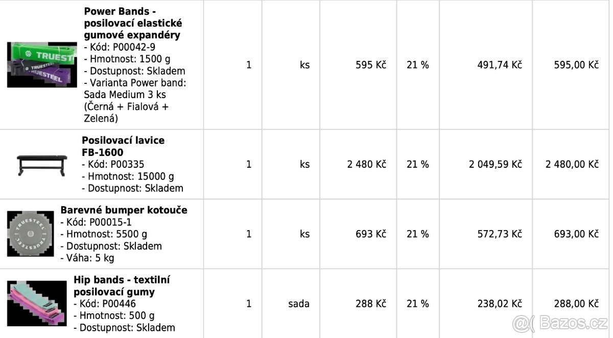 Fitness výbava - posilovaci lavice, puzzle, činky, kettlebel - 3