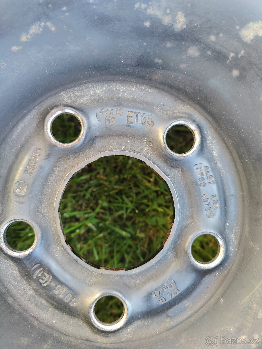 Disk 6Jx15, 5x100 ET38 Škoda Rapid, Fabia 3 atd. - 3
