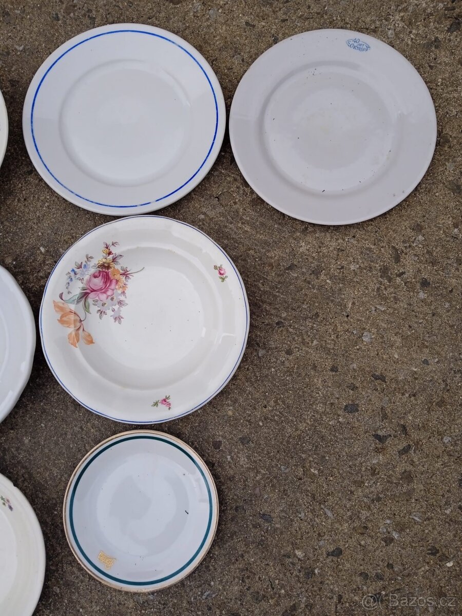 Staré talíře - různé druhy - 3