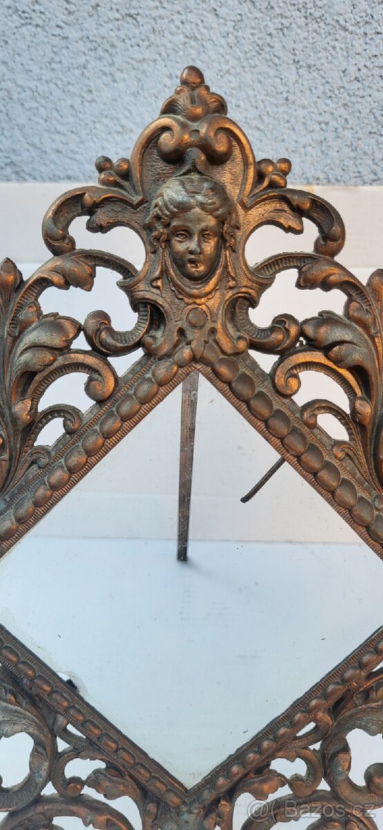 Starožitný kovový rámeček - 3