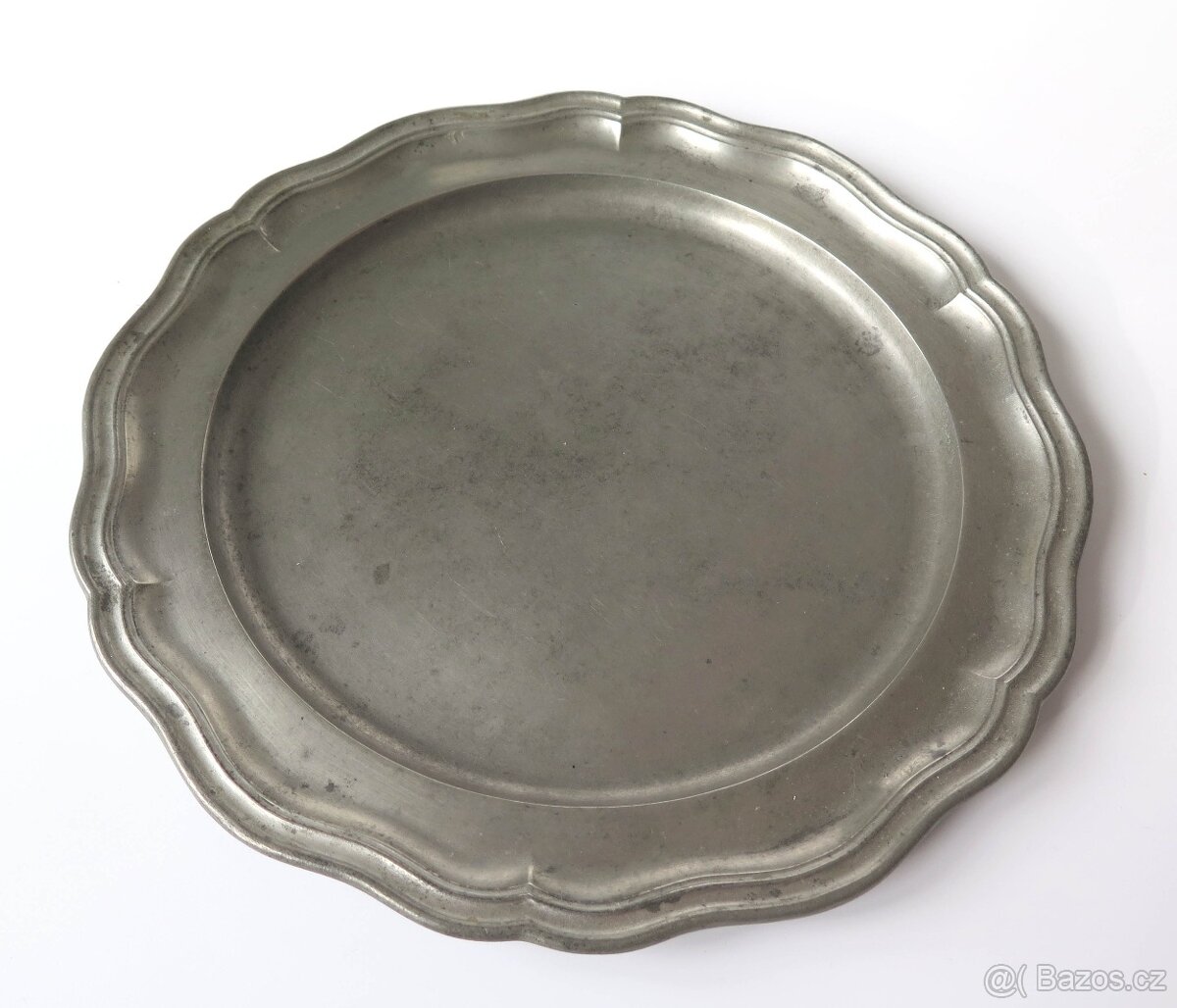 Cínový talíř a plechový tác - 3