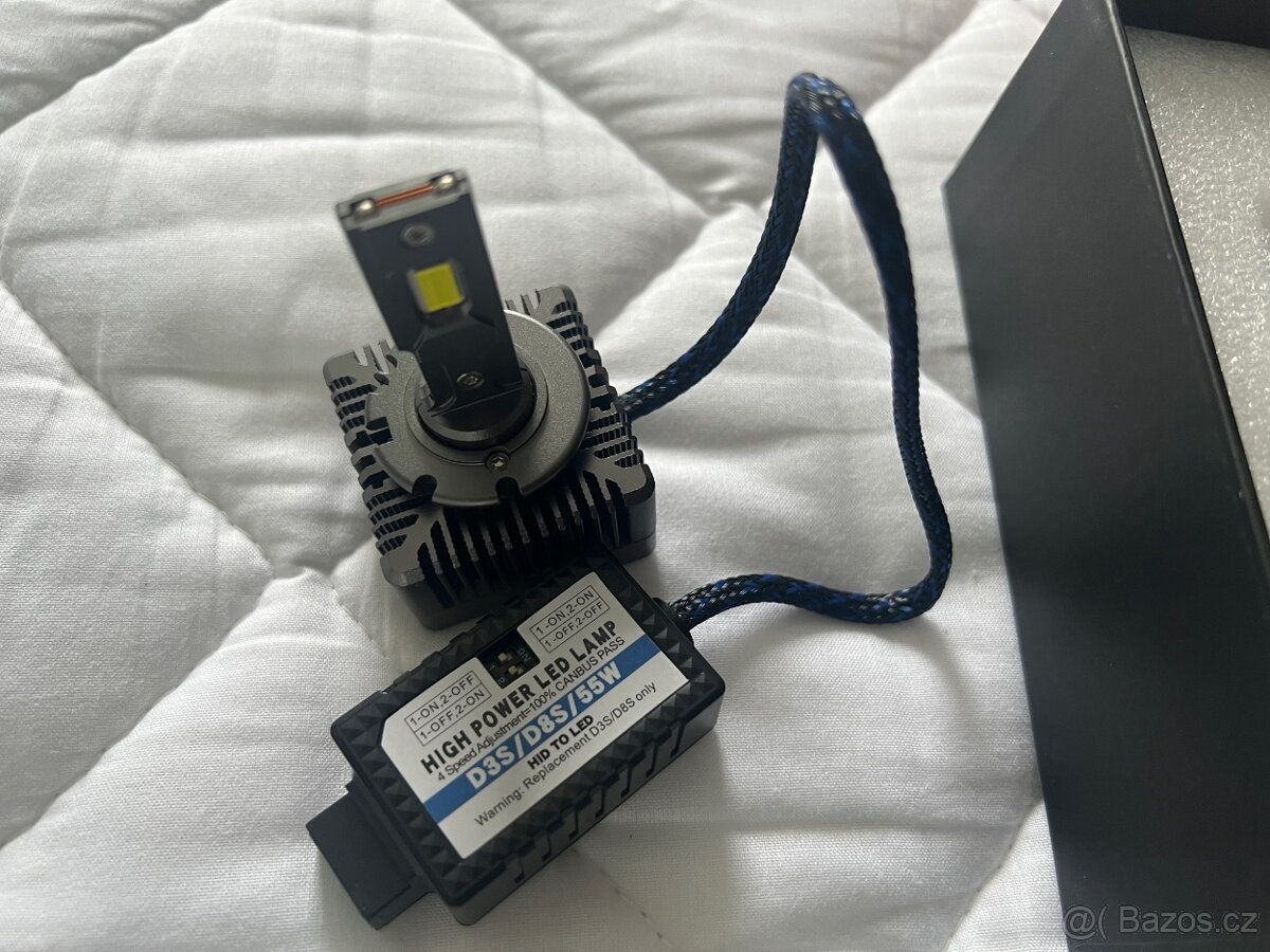 LED D3S + D1S 8000K +60% sada 2ks - 3