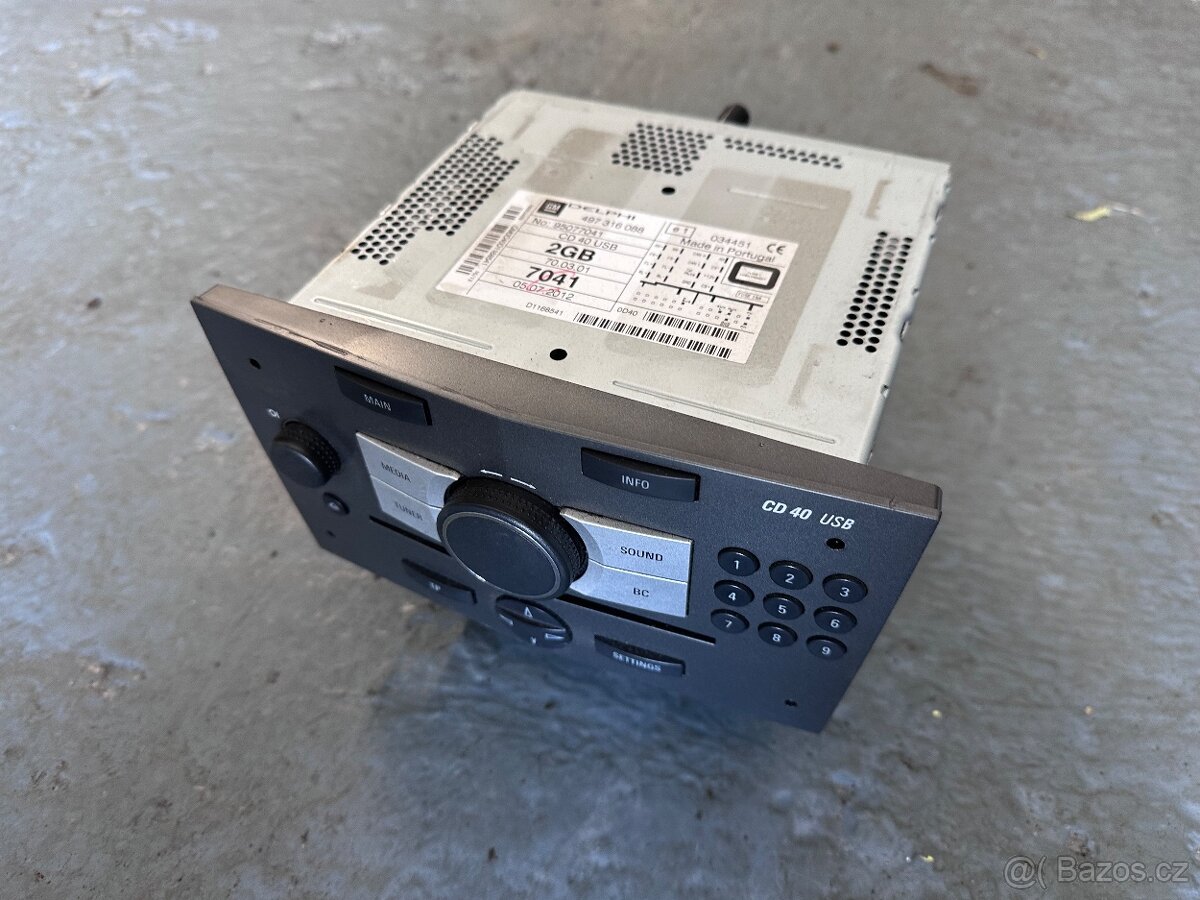 Autorádio originál Opel Cd 40 USB - 3