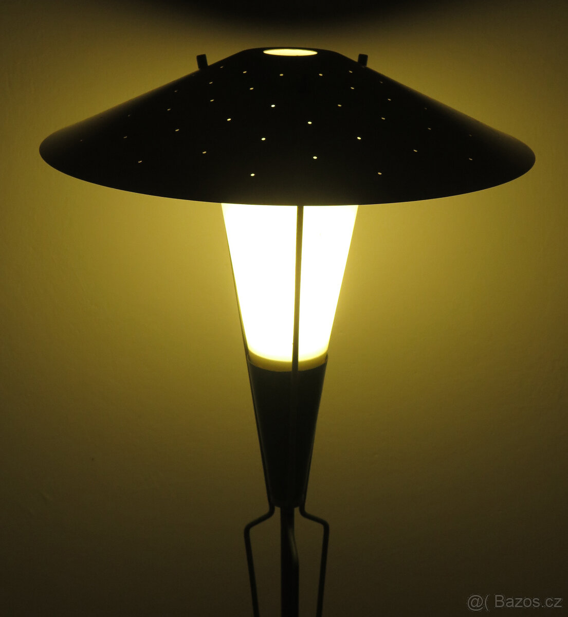 Retro podlahová stojací lampa ZUKOV Československo brusel vi - 3