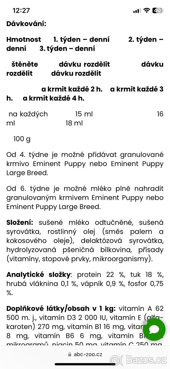 Mléko pro štěňátka - 3