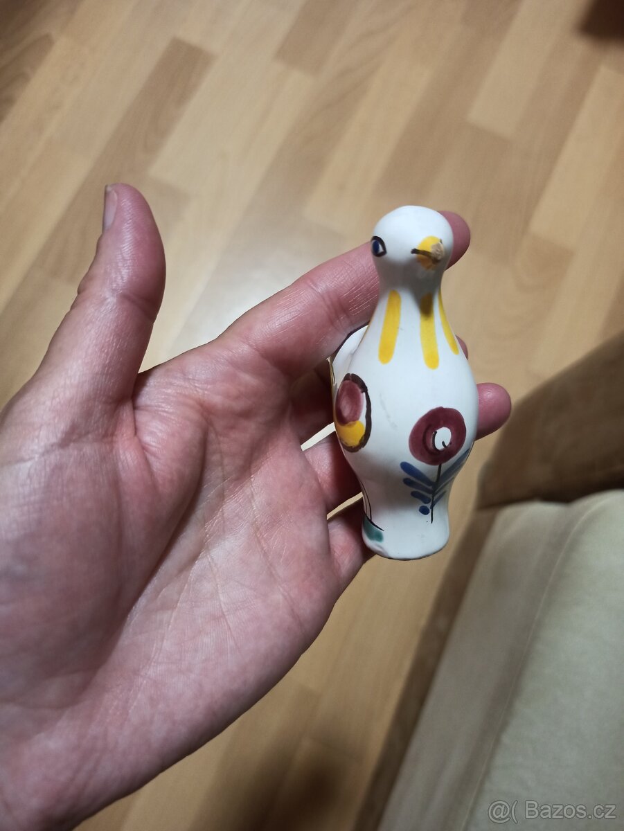 Prodám keramickou píšťalku ptáčka retro - 3