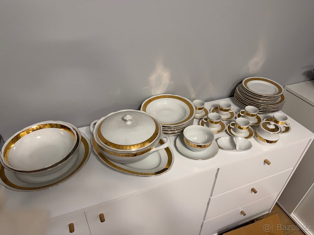 Jidelni sada pozlacena - 3