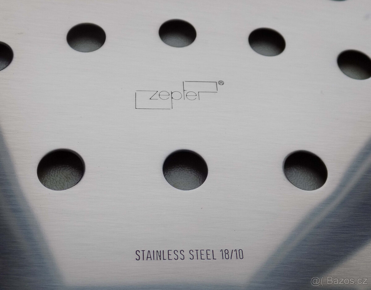 Nový nepoužitý oválný nerezový košík ZEPTER - 3