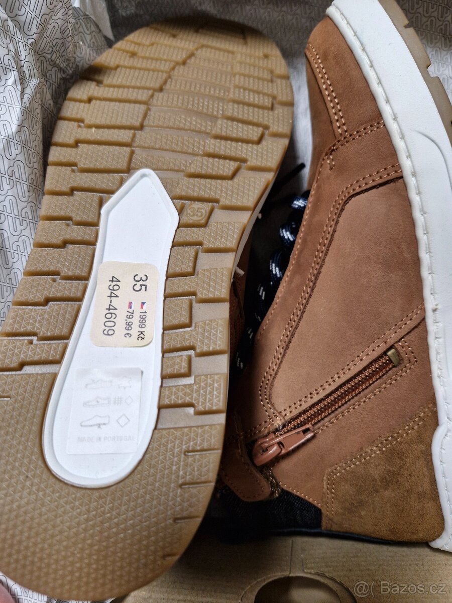 Nové kožené zimní boty Bullboxer vel 35 - 3