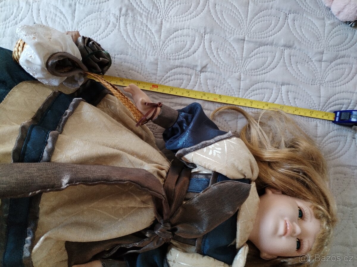 Porcelánová panenka 56 cm. - 3