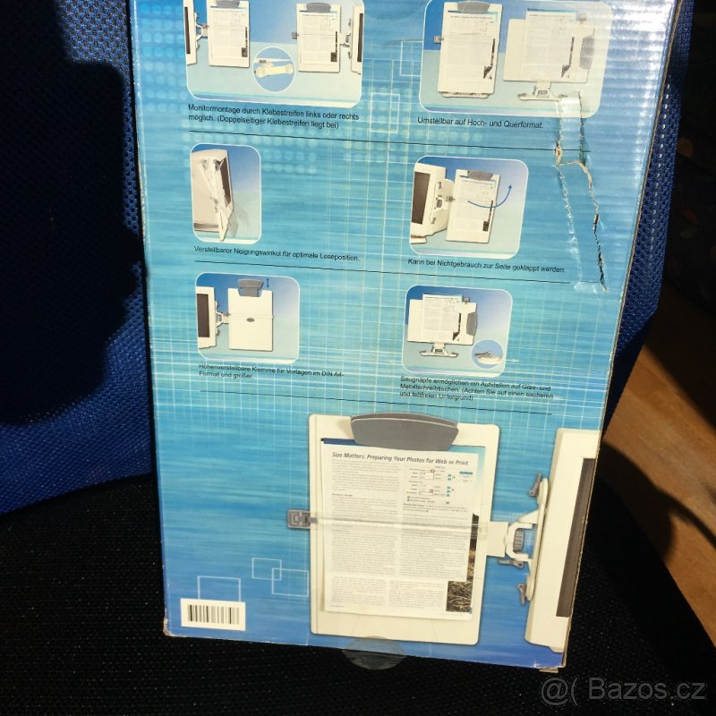 Držák dokumentů k uchycení na monitor počítače - 3