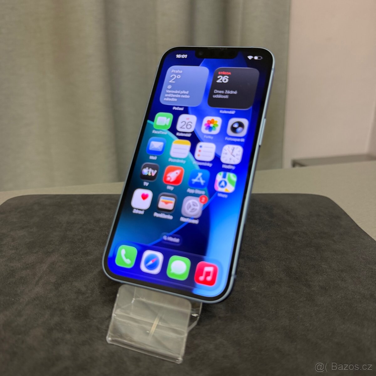 iPhone 14 256GB modrý, pěkný stav, rok záruka - 3