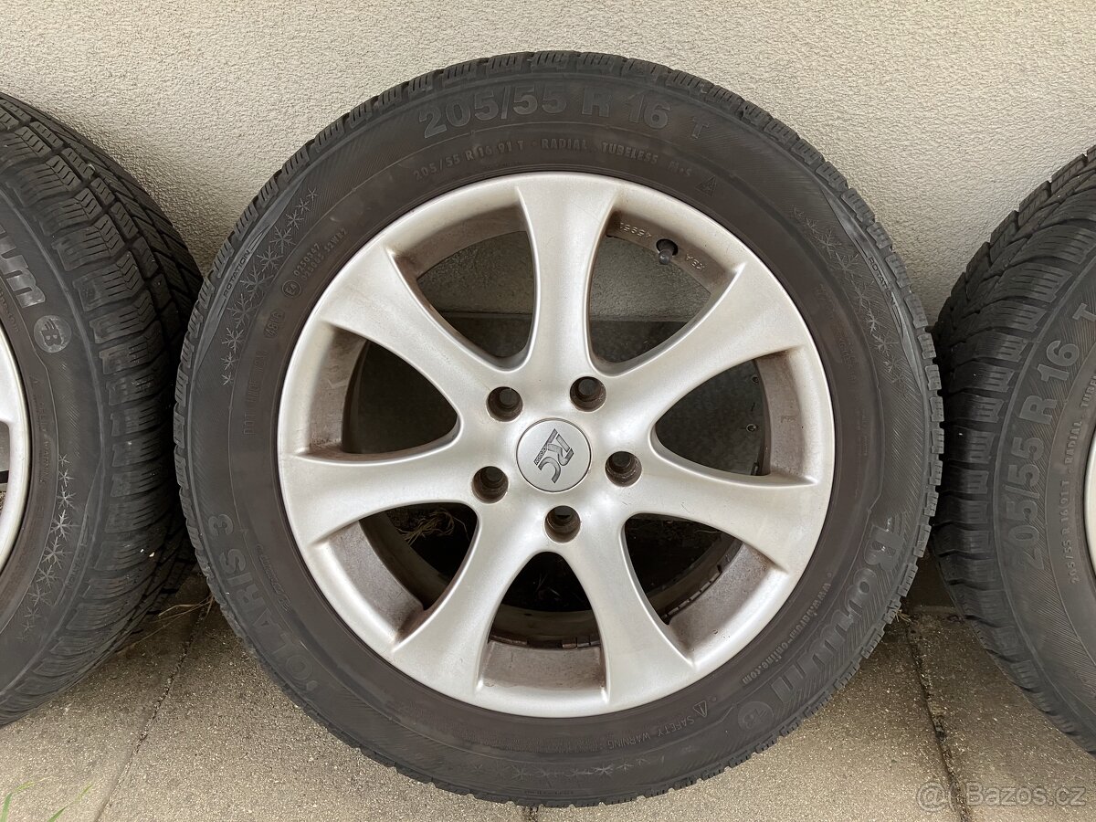 Sada alu kola 6,5Jx16, ET45, 5x114,3 + zimní pneu 205/55/R16 - 3