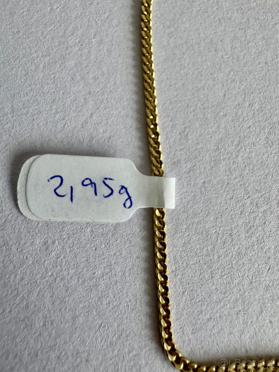 Zlatý náramek 14K, 20 cm, 2,95 g - 3