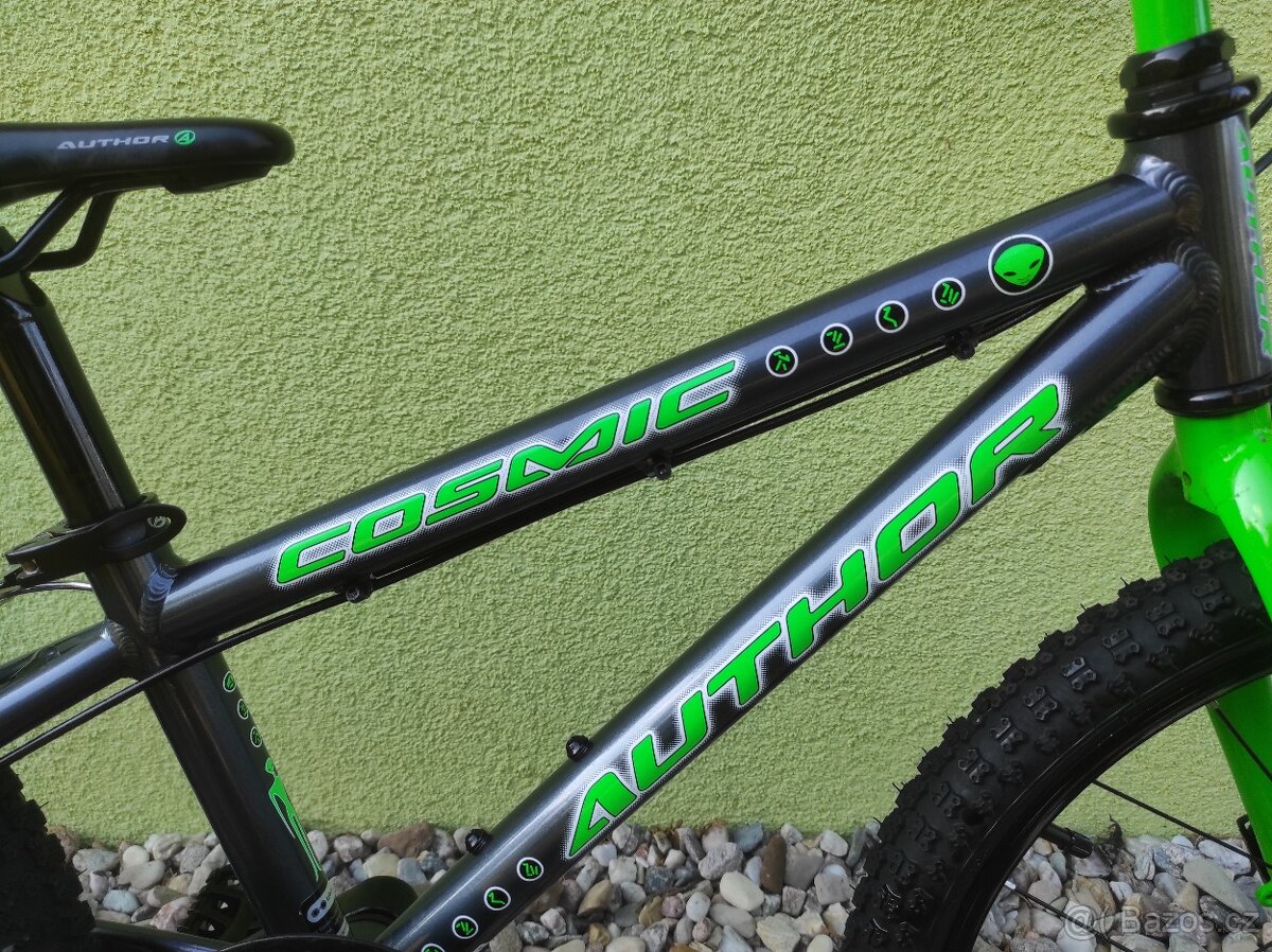 Značkové kolo Author Cosmic 20" (grafit/zelená) - 3