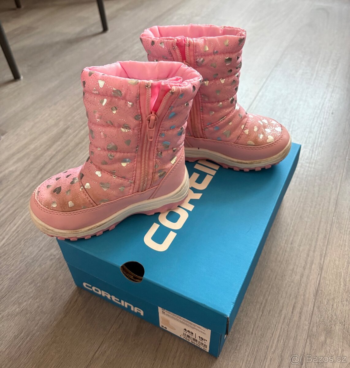 Růžové zimní boty - 3