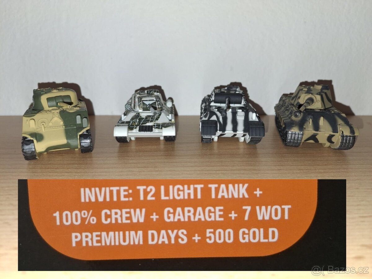 4ks kovové modely tanků 2023 + WoT kódy - 3