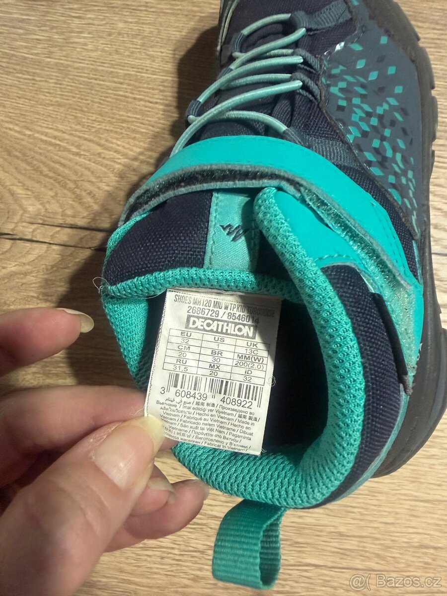 Dětské turistické boty na suchý zip 32 - 3