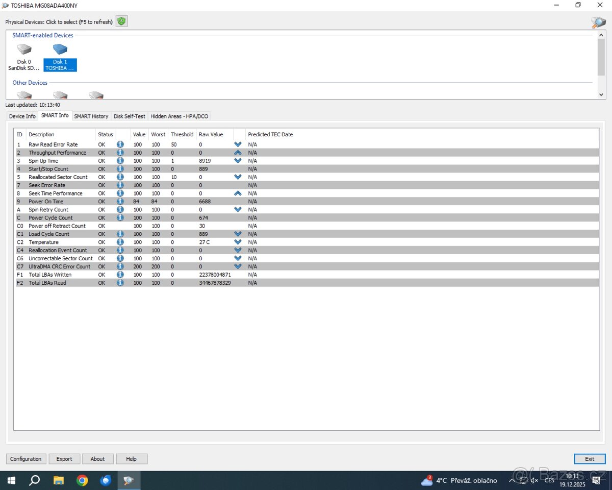 Zánovní Dell HDD 4TB 7.2K pro NAS (ZÁRUKA) - 3