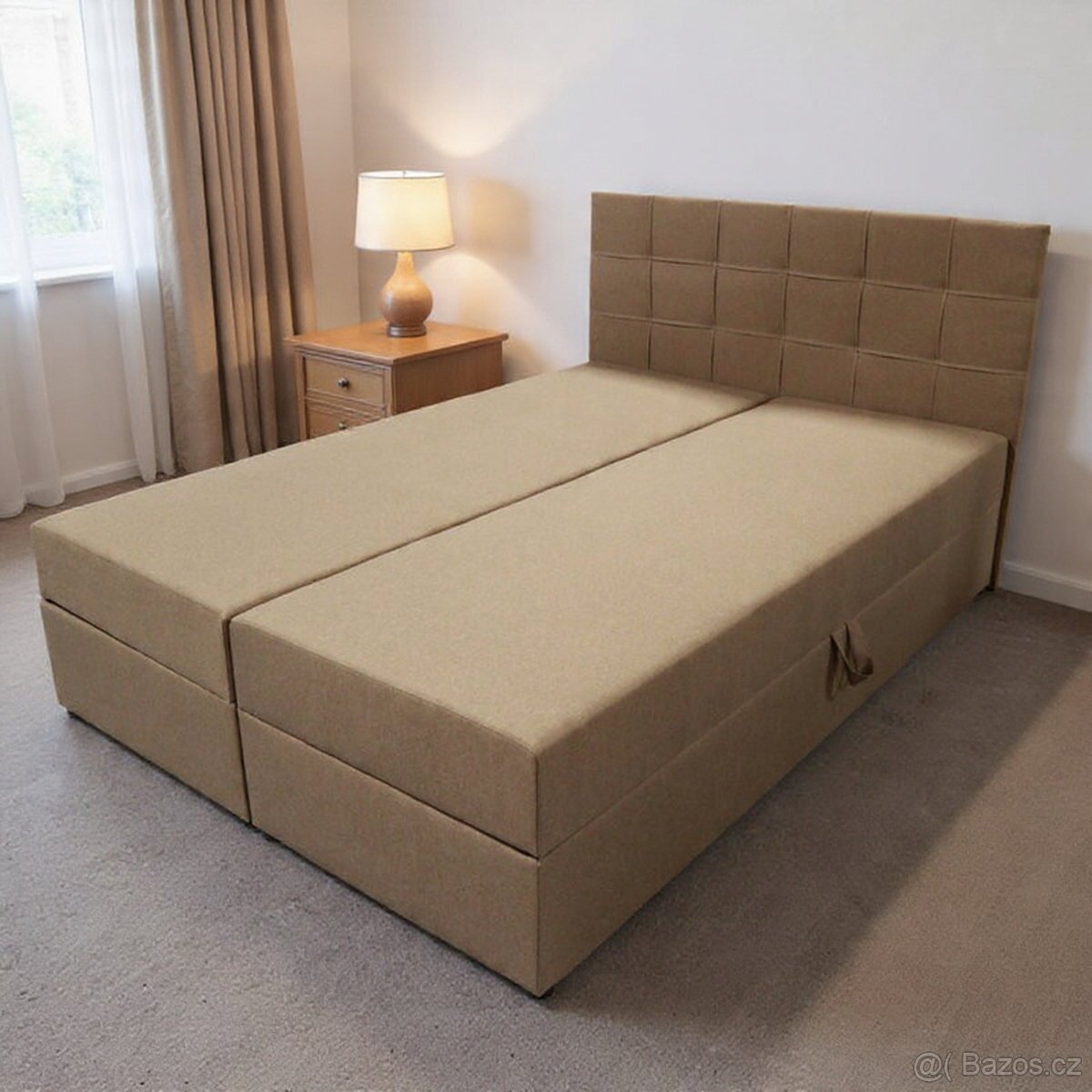 Boxspring postel 140x200cm doprava + 990kč - 3
