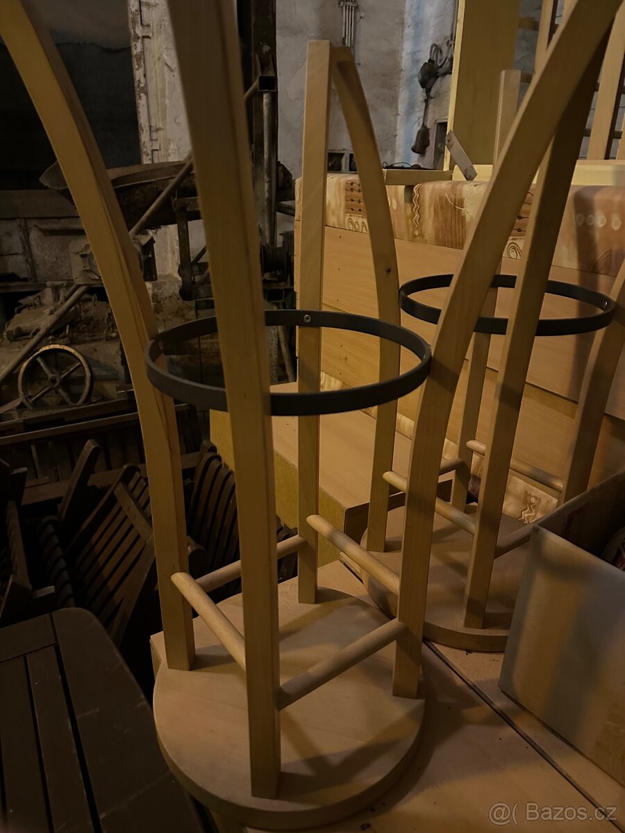 Barové stoličky dřevěné - 3