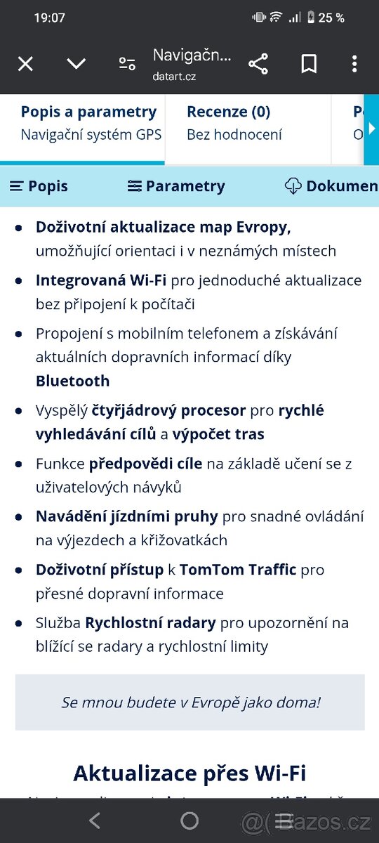 Tom Tom Basic Evropa 64+32 gb nová - 3