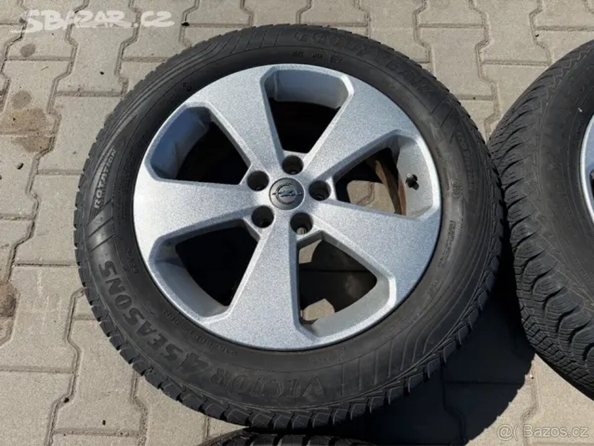 4x al kola 5x115 17 + pneu celoroční 215/60 R17 - 3