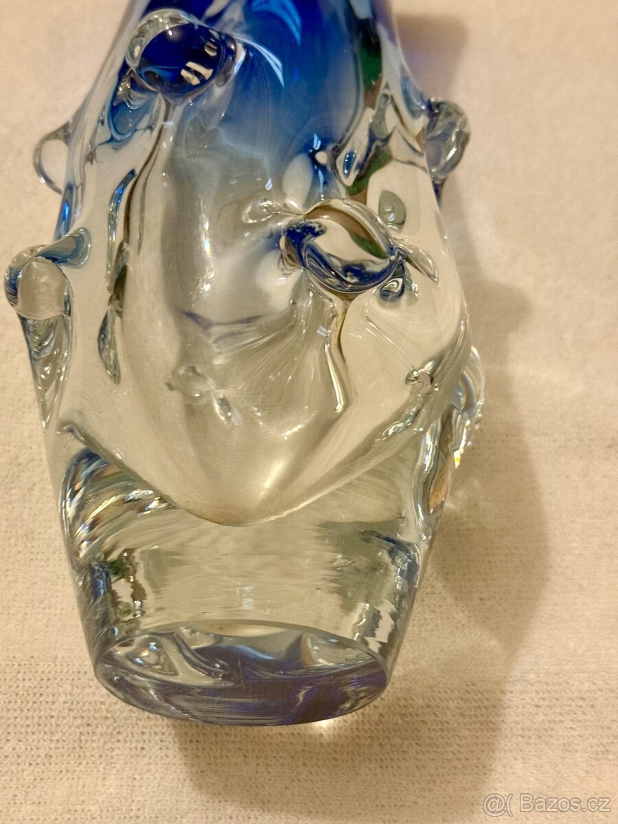 Váza hutní sklo Škrdlovice Ladislav Paleček - 3