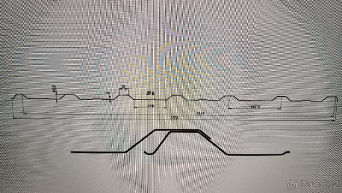 Trapézový plech - 1 kus - 3