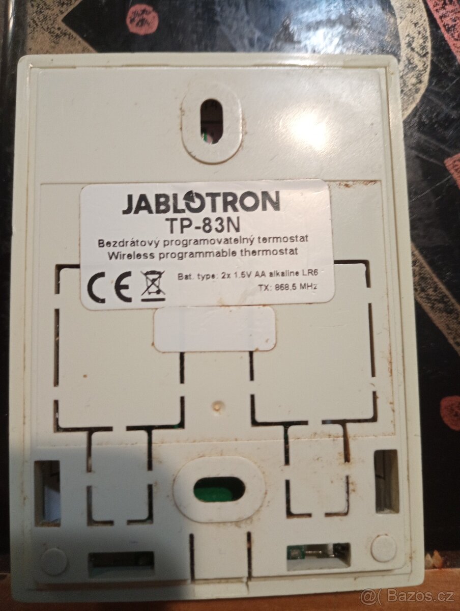 Bezdrat.termostat Jablotron TP-83N se vstupním modulem AC 83 - 3